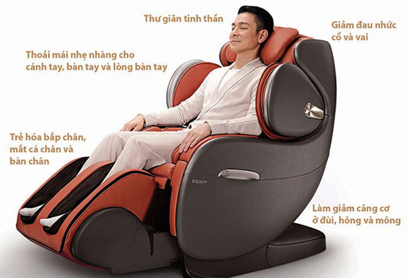 Ghế massage toàn thân hiện đại có thể cho hiệu quả tương đương các chuyên viên massage